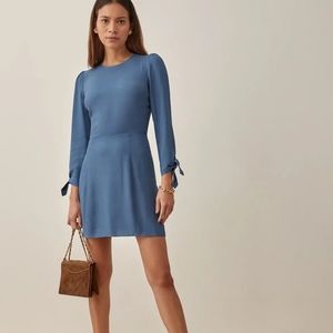 Reformation Reuben Dress (Morning Glory)